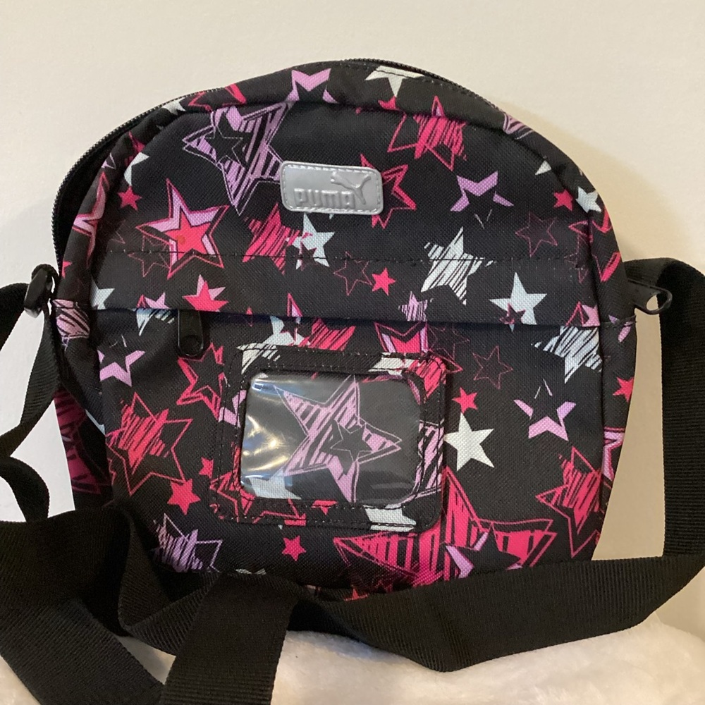 Puma Black and Pink Star Shoulder Bag - Picture 2 of 5